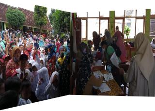 SDN Karyasari 1, Kecamatan Rengasdengklok Gelar Vaksin Anak Usia 6-11 Tahun