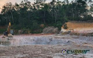Ditreskrimsus Polda Riau dan Inspektur Tambang Turun ke Lokasi Illegal Mining di Rohil