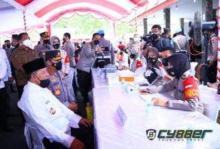 Kapolri Tinjau Akselerasi Vaksinasi di Maluku Utara