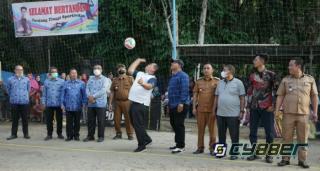 Wakil Bupati Asahan Buka Semi Open Tournament Bola Volly Joko Cup I 2022