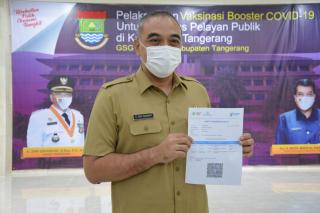 Bupati Bersama Forkopimda Di Suntik Vaksin Booster