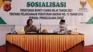 Kapolres Ciamis Sosialisasikan Perda No. 13 tahun 2021