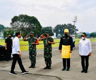Komandan Kosek I Sambut Kuker Presiden RI di Medan