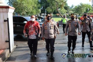 Bupati Bersama Forkopimda Pangandaran Dampingi Kapolda Jabar Kunker Persiapan Polres Pangandaran
