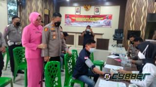 Polres Mesuji Gelar Vaksin Booster Tahap lll Bersama Para Awak Media