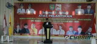 Bupati Surya BSc Hadiri Pelantikan DPC Ikanas Dohot Boruna Kabupaten Asahan Periode 2021-2025