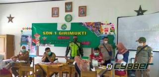 Polsek Cilograng Gelar Vaksinasi Covid 19 Anak 6-11 tahun di SDN 1 Girimukti