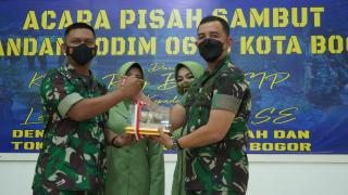 Komandan Korem 061 Pimpin Sertijab Dandim 0606 Kota Bogor Baru