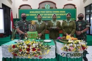 Puncak HUT Persit Ke 76 Korem 064/MY Digelar Secara Sederhana