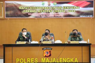 Polres Majalengka Gelar Rakor Lintas Sektoral Kesiapan Ops Ketupat Lodaya 2022