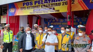 Pastikan Tol Lampung-Sumsel Aman Dilakui Pemudik, Kepala Staf Kepresidenan RI Lakukan Monitoring
