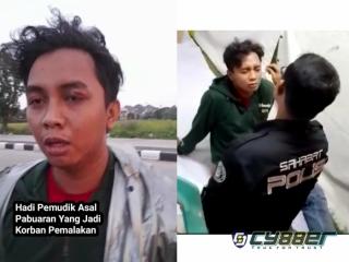 Sahabat Polisi Indonesia DPC Karawang Berikan P3K Pada Pemudik Korban Pemalakan