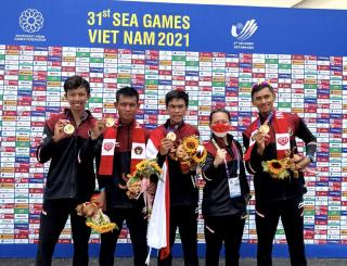 Ikuti Sea Games 2021, Briptu Denri Maulidzar Al Ghifari Raih Empat Medali Emas