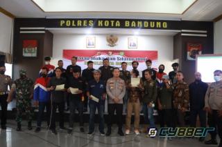 Komitmen Jaga Kondusifitas Kabupaten Bandung, Ormas Brigez, XTC, Moonraker dan GBR Lakukan Deklarasi