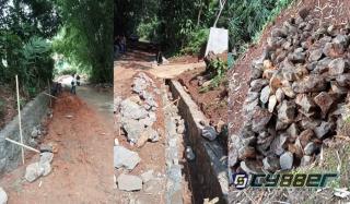 Tak Ada Papan Proyek dan Dinilai Dikerjakan Asal-Asalan, Proyek TPT PUPR KBB di Desa Kertamukti Disoal Beberapa Pihak