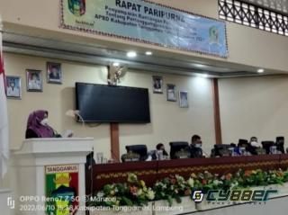 Sidang Paripurna Penyampaian Pertanggung Jawaban Pelaksanaan APBD TA 2021