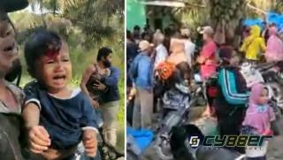 Ratusan Preman Bayaran Aniaya Ibu dan Anak Saat Bentrok di KUD Iyo Basamo Desa Terantang Kampar