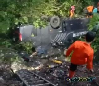 Bus Pariwisata CTU Masuk Jurang, Akibatkan Empat Orang Meninggal Dunia 