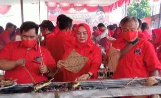 DPC PDI Perjuangan Cilacap Adakan Festival Kuliner Bakar Ikan Nusantara Diacara Rangkaian Kegiatan Bulan Bung Karno