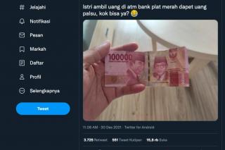 Unggahan Nasabah Mengaku Dapat Uang Palsu dari ATM Viral di Medsos, Ini Kata BI