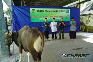 Idul Adha 1443 H/2022 M, Korem 064/MY Tumbuhkan Kepedulian Sosial