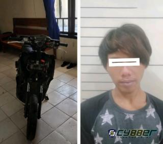 Larikan Motor di Kosan ID Warga Taman Agung  Dibekuk Polisi