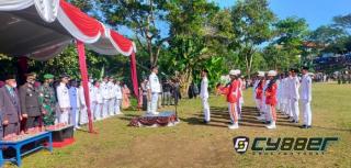 Kapolsek Cilograng Menghadiri Upacara HUT Kemerdekaan RI ke-77 Tahun 2022 Kecamatan Cilograng