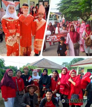 Keluarga Besar SKhN 01 Cilegon Adakan Pawai Dengan Semangat