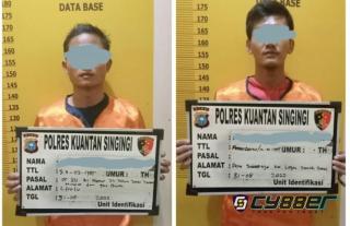 Satreskrim Polres Kuansing Tangkap dua Orang Pelaku Penyalahgunaan BBM Bersubsidi