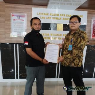 DPD LPKNI Tanggamus Serahkan Berkas Laporan ke KemenkumHAM RI Kanwil Lampung 