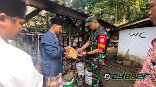 Danrem 064/MY Serahkan Bantuan Korban Kebakaran Ponpes Asalafiah Nuruldzulam Pandeglang
