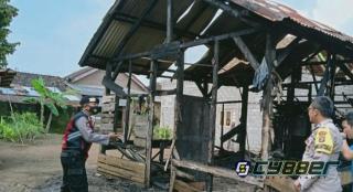 Polsek Pulau Panggung Identifikasi Kebakaran Rumah Warga Pekon Penantian