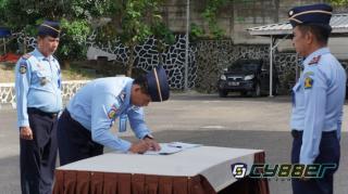 Netralitas Pemilu Tahun 2024, Seluruh Pegawai Lapas Kelas IIA Cilegon Tandatangan Pakta Integrasi