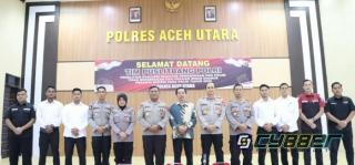 Polres Aceh Utara Terima Kunjungan Tim Penelitian Puslitbang Polri