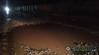 Masyarakat Kritisi Jalan Hang Lekir Perawang Karena Rusak Parah dan Sering Banjir Serta Banyak Debu