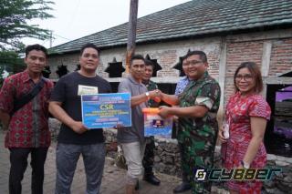 Danrem 064/MY Banten Bersama PT Modern Industrial Estate Salurkan Bantuan untuk Korban Banjir