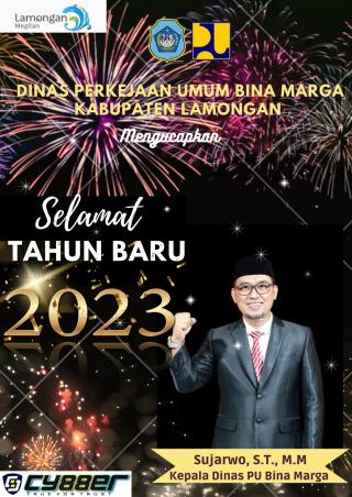 Kepala Dinas PU Bina Marga Lamongan beserta Jajarannya Mengucapkan Selamat Tahun Baru 2023