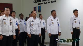 Semangat Baru Lapas Cilegon Ikuti Apel Awal Tahun 2023 Bersama Kemenkumham RI