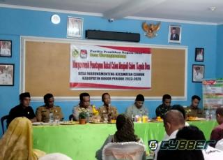Panitia Pilkades Warmen Tetapkan 4 Balon Kades Jadi Calon Kades Priode 2023 - 2029