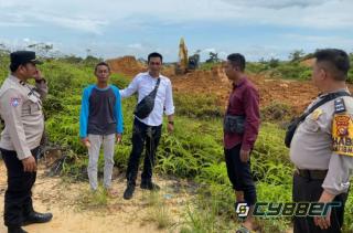 Personel Polsek Singingi Turun Cek dan Susuri Aktifitas PETI di Desa Kebun Lado