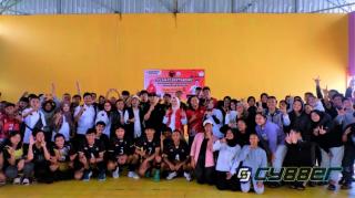 Tumbuhkan Minat Olahraga dan Gali Potensi, DPC Taruna Merah Putih Kabupaten Bandung Gelar Turnamen Bola Voly U-17 