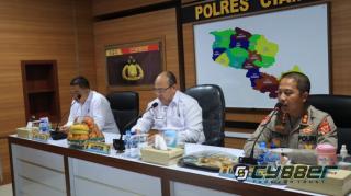 Itwasda Polda Jabar Wasrik di Polres Ciamis