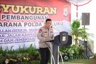 Pembangunan Sarana dan Prasarana Selesai, Polda Maluku Gelar Syukuran