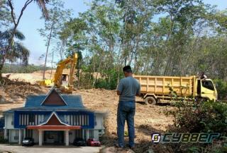 Kuat Dugaan PT WIKA  Menampung Tanah Timbun Galian C Ilegal di Kampar