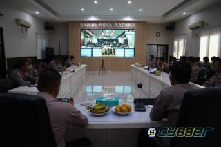 Jelang Operasi Patuh Lodaya 2023, Polres Purwakarta Ikuti Lat Pra Ops Secara Virtual