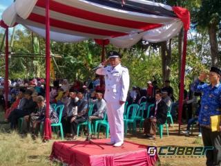 HUT Kemerdekaan RI Ke-78, Pemdes Sukahati Cilawu Gelar Upacara Bendera dan Devile