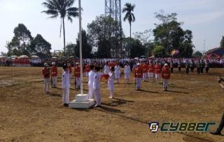Peringati HUT ke 78, Desa Tugu Jaya Laksanakan Upacara