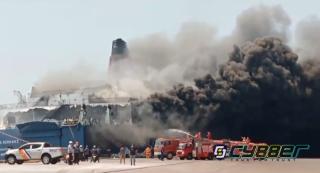 KMP Mutiara Berkah 1 Habis Terbakar di Pelabuhan Indahkiat, Penumpang Pasrah