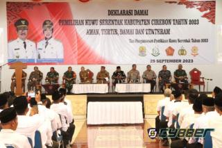 Polresta Cirebon Gelar Deklarasi Pilwu Damai Bersama Seluruh Komponen
