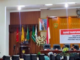 KUA-PPAS Perubahan APBD Diserahkan Pemprov Maluku